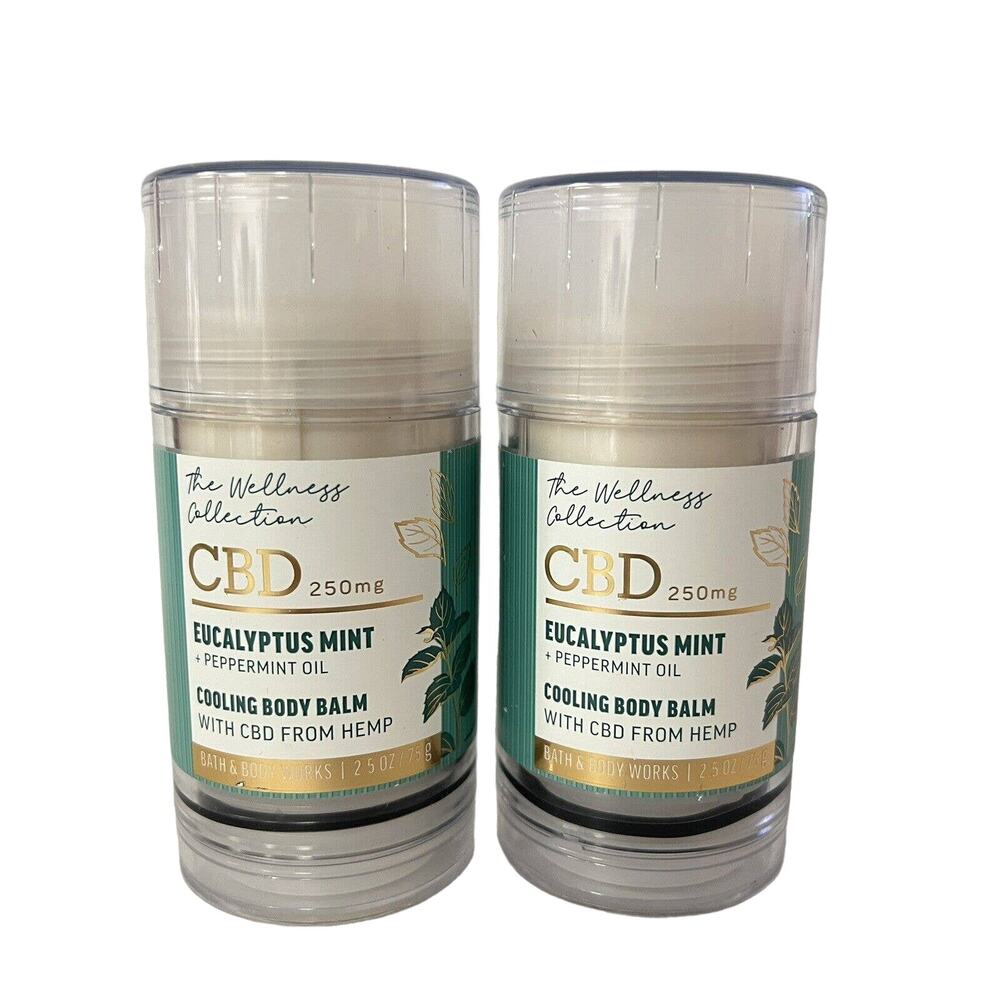 Bath & Body Works Wellness Collection Eucalyptus Mint Cooling Body Balm 2 Pack